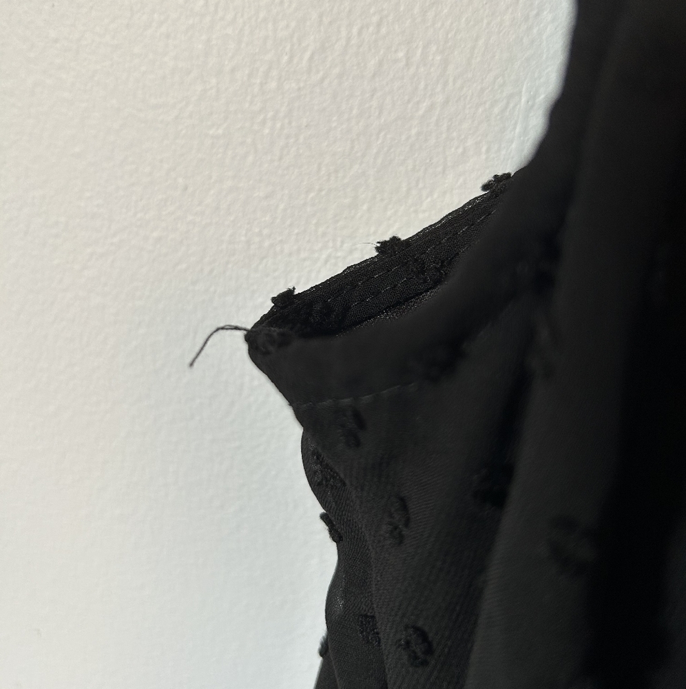 Ardene black swiss dot mini dress size M - Picture 8 of 8